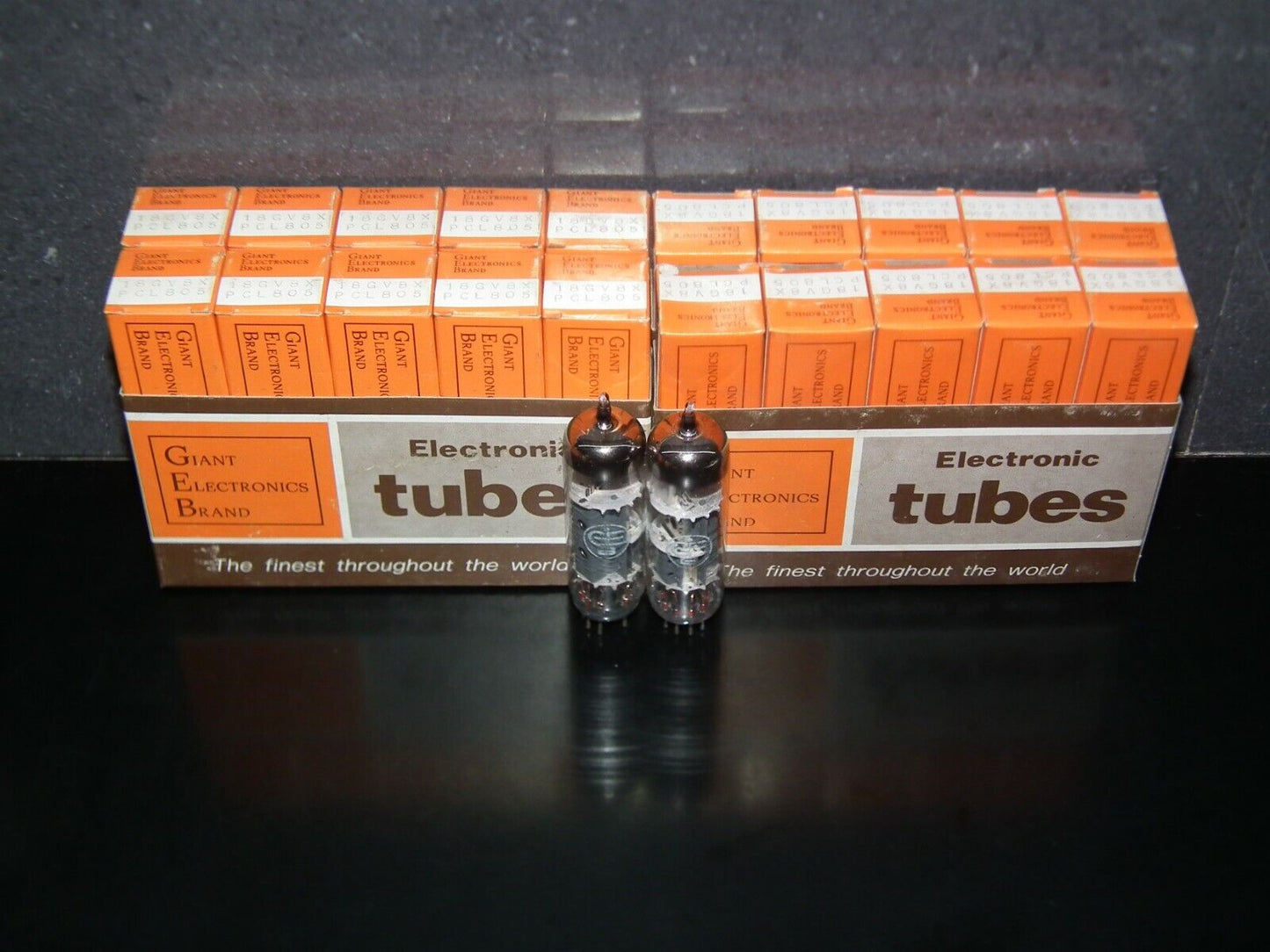 Platinum Matched Pair (2 tubes) PCL805 Tungsram GEB Triode Pentode NOS NIB