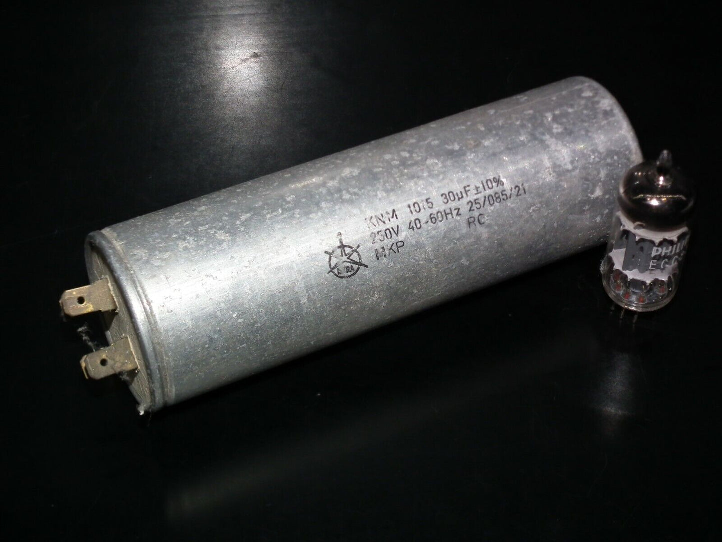 Iskra MKP Capacitor 30u 250V 30mfd, used, tested OK, Made in Yugoslavia