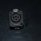 Switchcraft female XLR E3FSC NOS connector (3 pole) Made in UK Black panel mount