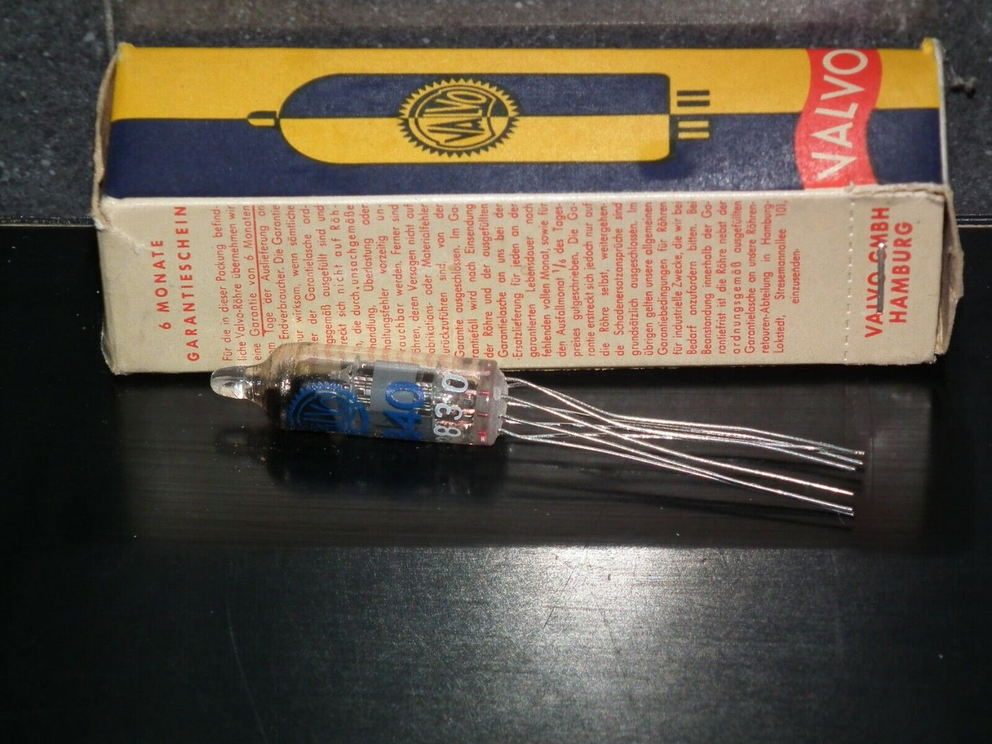 5840 Valvo pencil ( subminiatur ) tube Made in West Germany, Hamburg