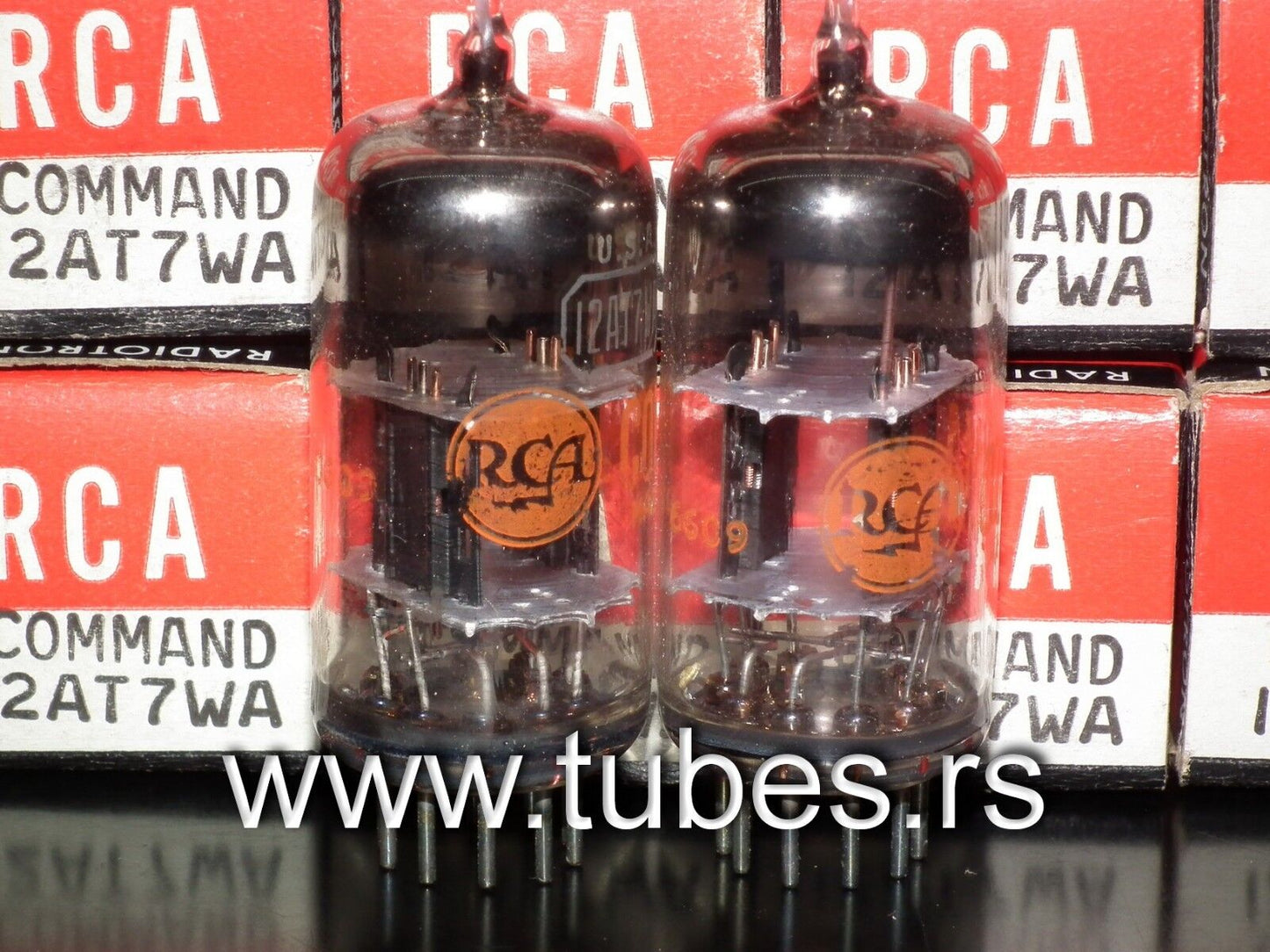 12AT7WA RCA Command Series NOS NIB platinum matched pair