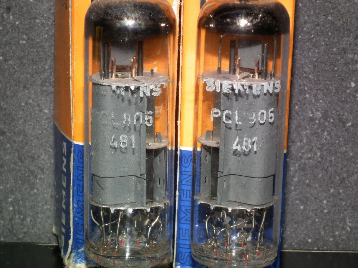 Matched Pair (Two tubes) PCL805 Siemens Triode Pentode Tube NOS NIB