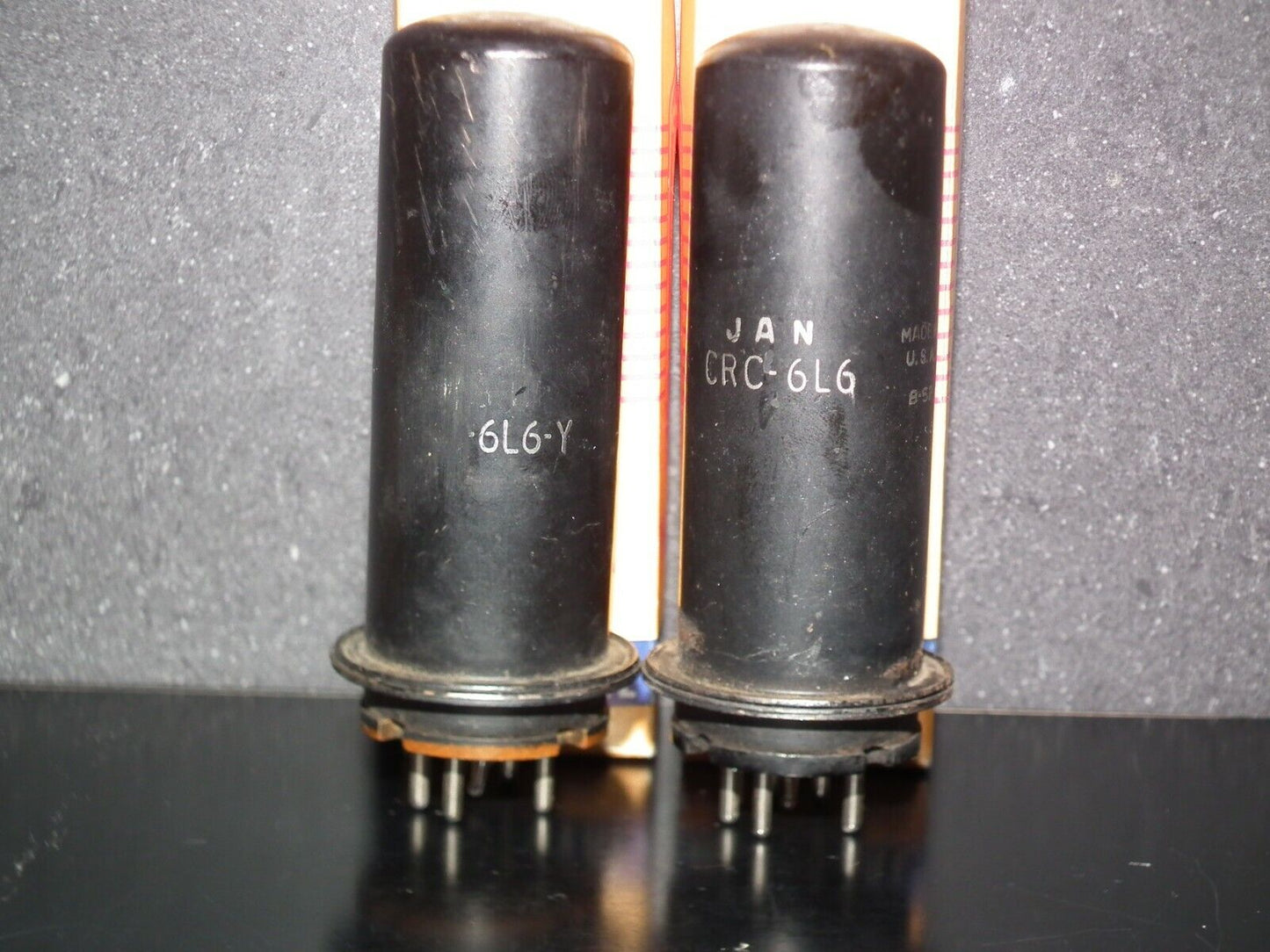 6L6Y RCA Used Strong Matched Pair Broken Guiding Pins