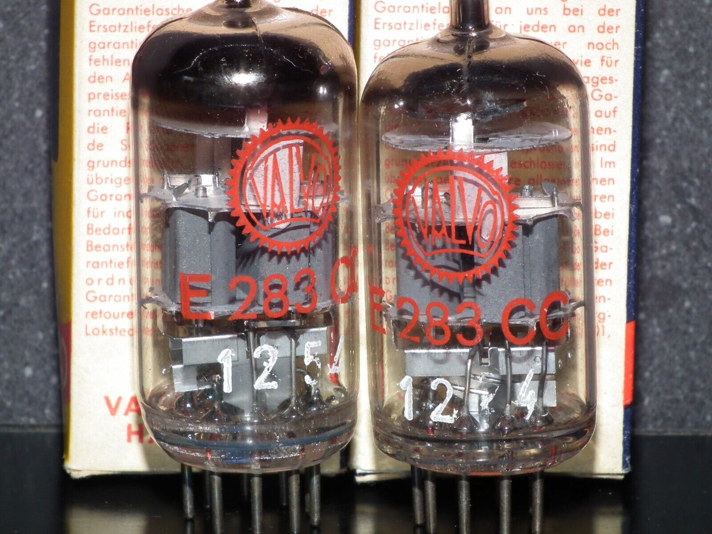 E283CC Valvo Platinum Matched Pair NOS NIB, balanced low noise no microphonics