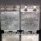 Two vintage Siemens PIO capacitors 4.0 uF / 250V Klangfilm tube audio