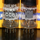 Philips ECC81 (12AT7) NOS NIB Platinum matched pair Tk2 Big Ring Getter 1963