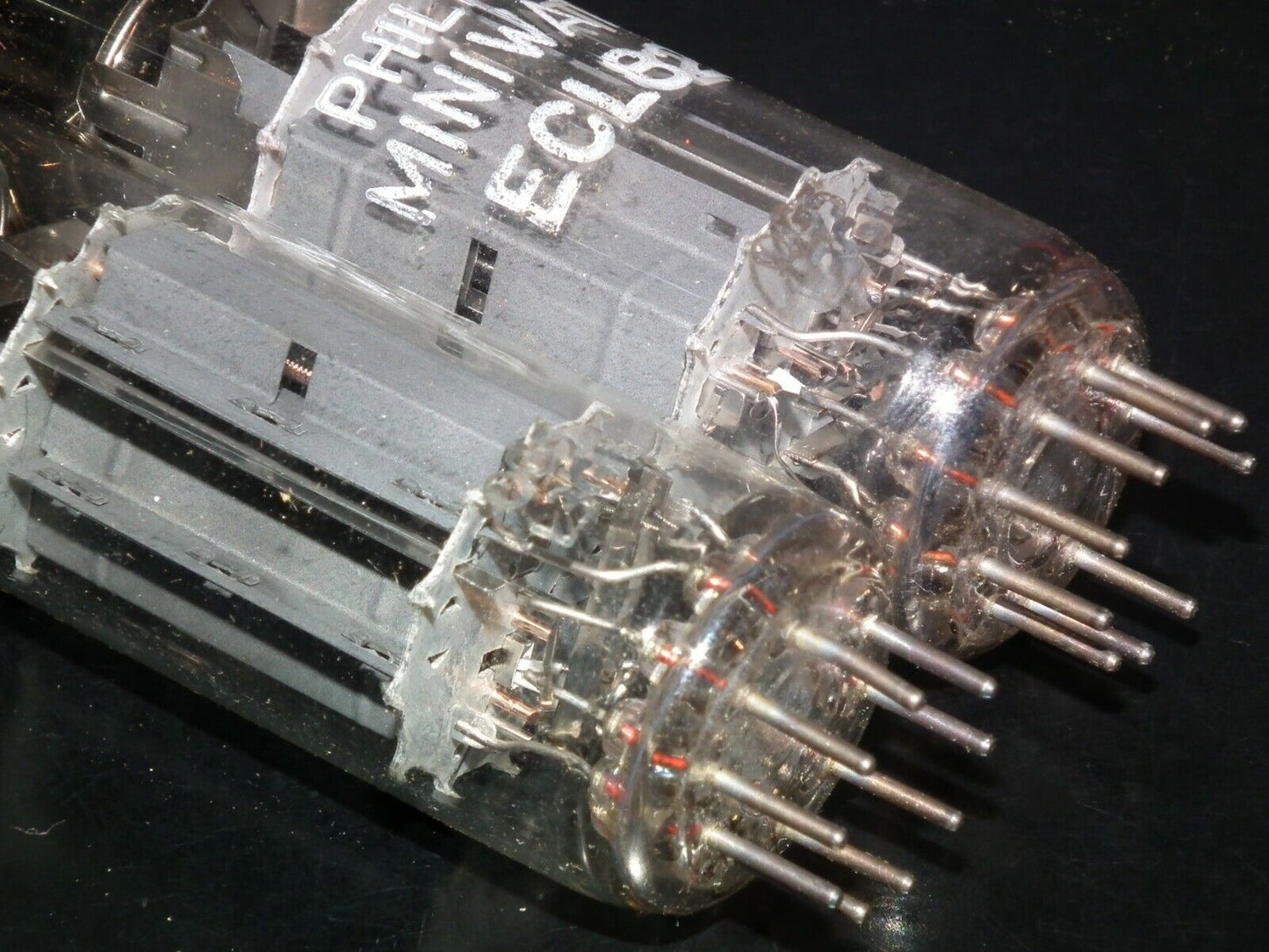 ECL82 Philips Matched Pair NOS NIB Dual Stage Getter Made in Mazda Brussels 60s