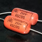 Two polystiren capacitors 50000pF 0.05uF 250V ISKRA SIEMENS 1974 HI End Tube Amp