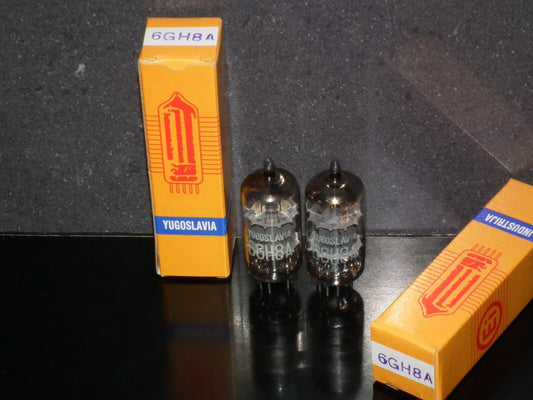 Two pcs 6GH8A ECF82 EI-Philips Platinum matched pair NOS NIB Dynaco ST-70 mod