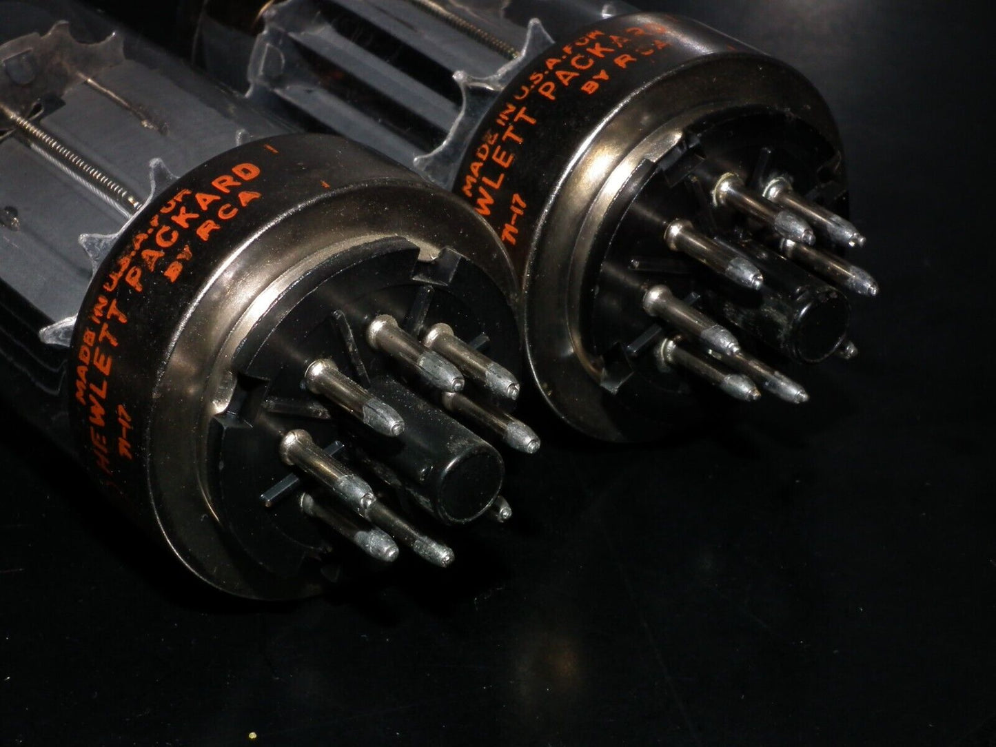 Matched pair HP RCA 6080 double triode ( 6AS7 5998) True triple mica type