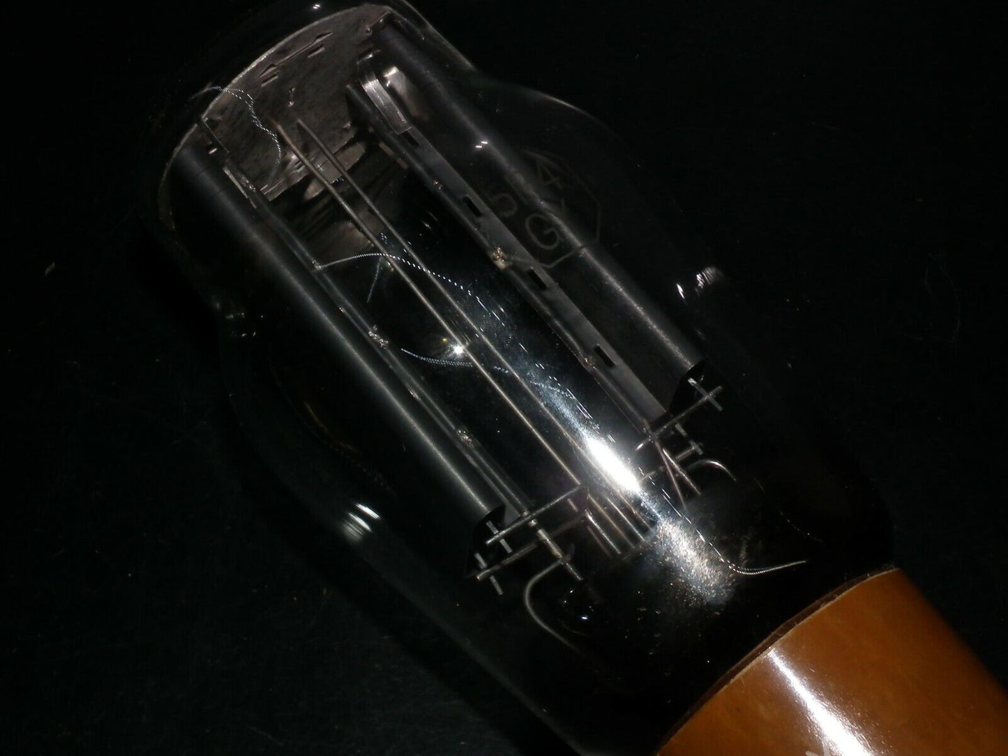 5R4GY GE NOS Dual D Getter Brown Base Vintage Rectifier Tube Balanced 100%