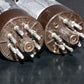 EL34 6CA7 Mullard Xf2 OO  Getter Welded Anodes Platinum Matched Pair Tested 75%