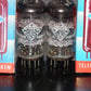 NOS Matched Pair ECC81 Telefunken 12AT7 Diamond Bottom Same Codes West Germany