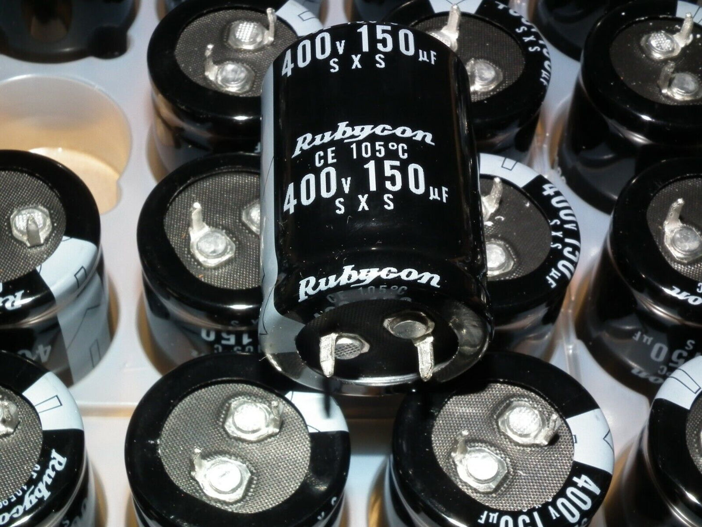 Rubycon JAPAN two electrolytic capacitors 150uF 400V 150u 150mfd SXS Audio Grade