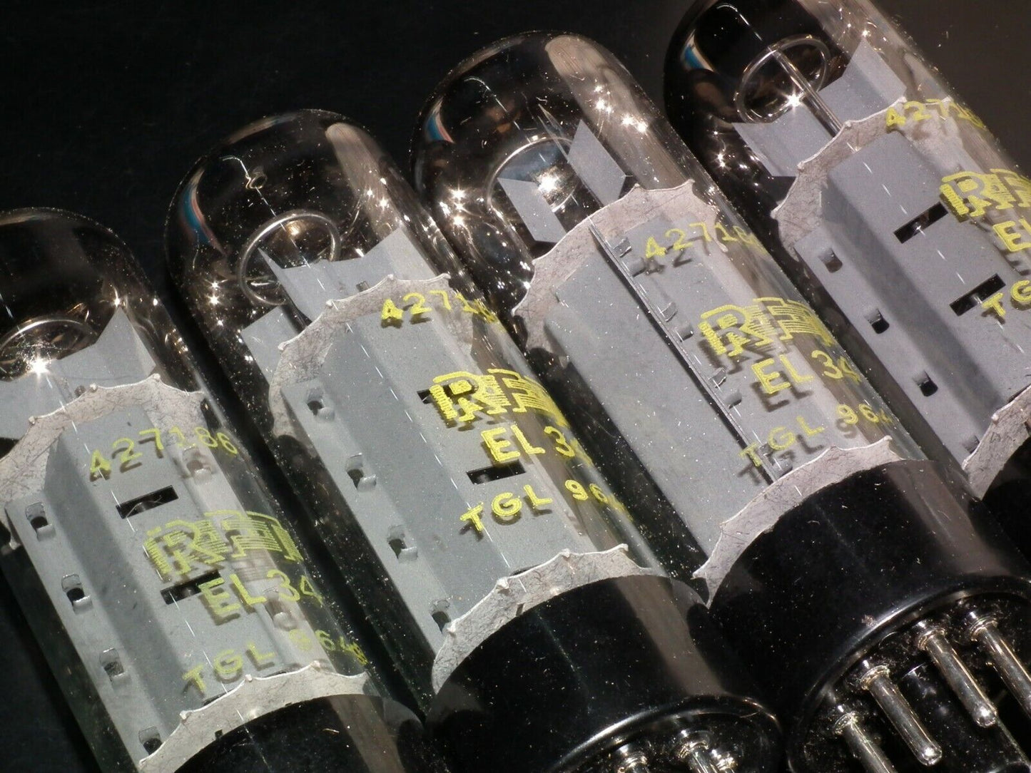 EL34 6CA7 RFT Germany NOS NIB Platinum Matched Quad