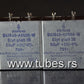 Two vintage Siemens electrolytic capacitors 50uF / 70V Klangfilm, Germany