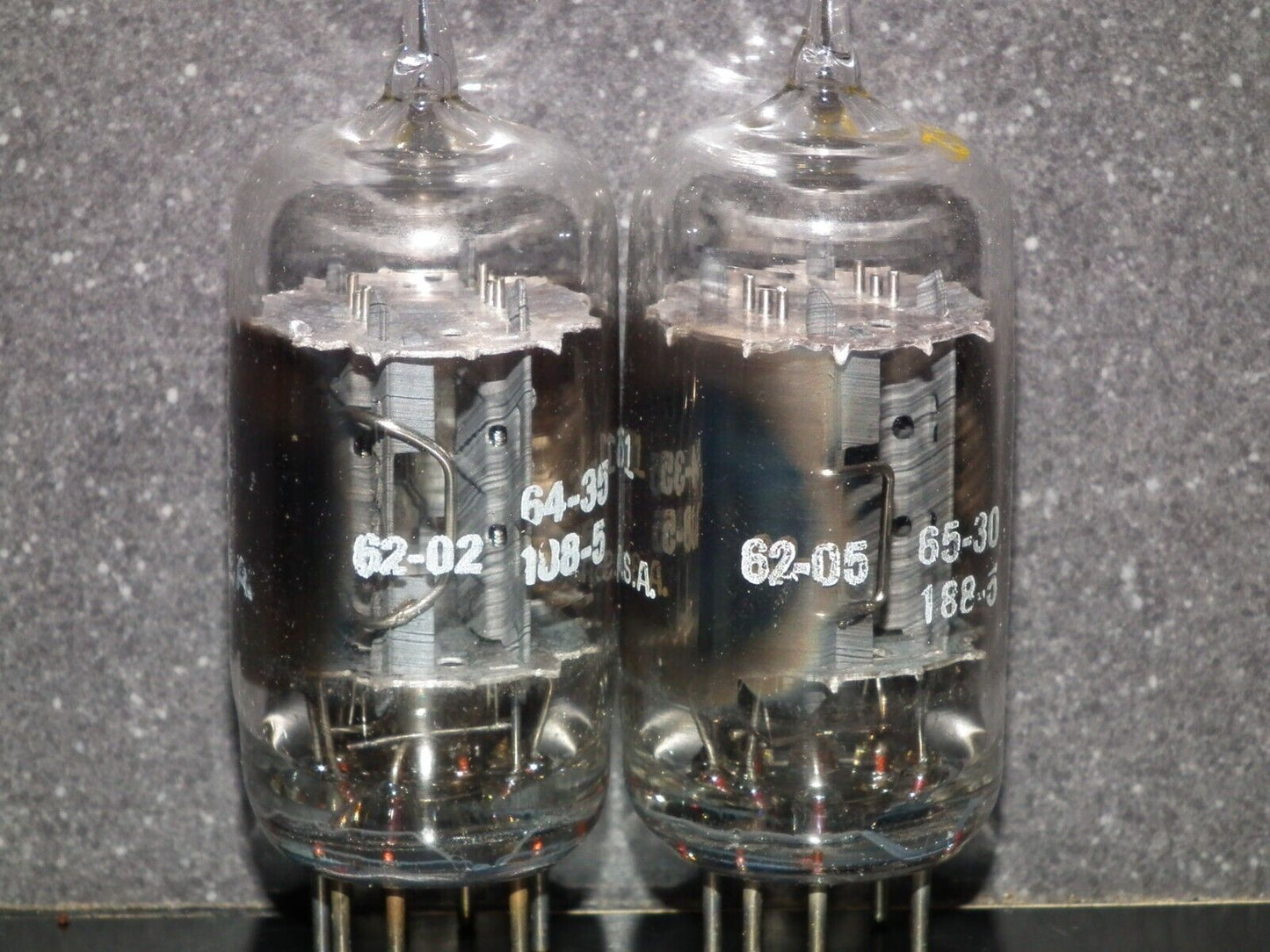 6211A GE IBM Platinum Matched Pair - Pullouts, tested NOS (~ECC82,12AU7,ECC802)