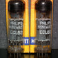 ECL82 Philips Matched Pair NOS NIB Dual Stage Getter Made in Mazda Brussels 60s
