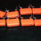 Four (4psc) vintage NOS MKP capacitors 120nF 400V Philips Polypropylene Film 479