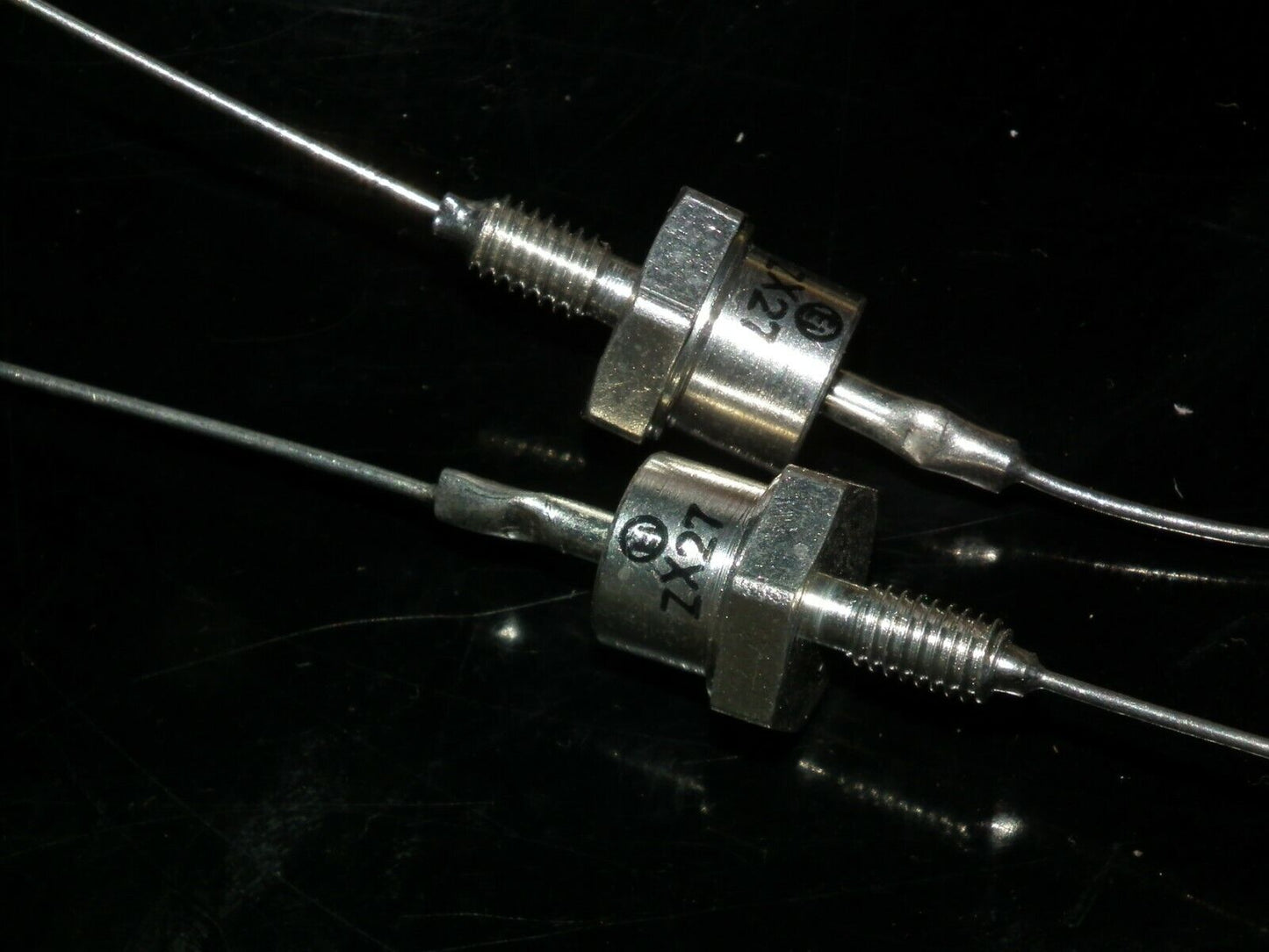 TWO (2 pcs) ZX27 Zener diodes Made in Yugoslavia by EI in 80s 27V 12.5W