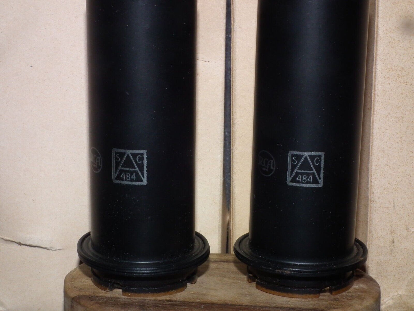 Platinum matched pair 1619 RCA NOS NIB JAN Boxes Brown Base The same codes VT164