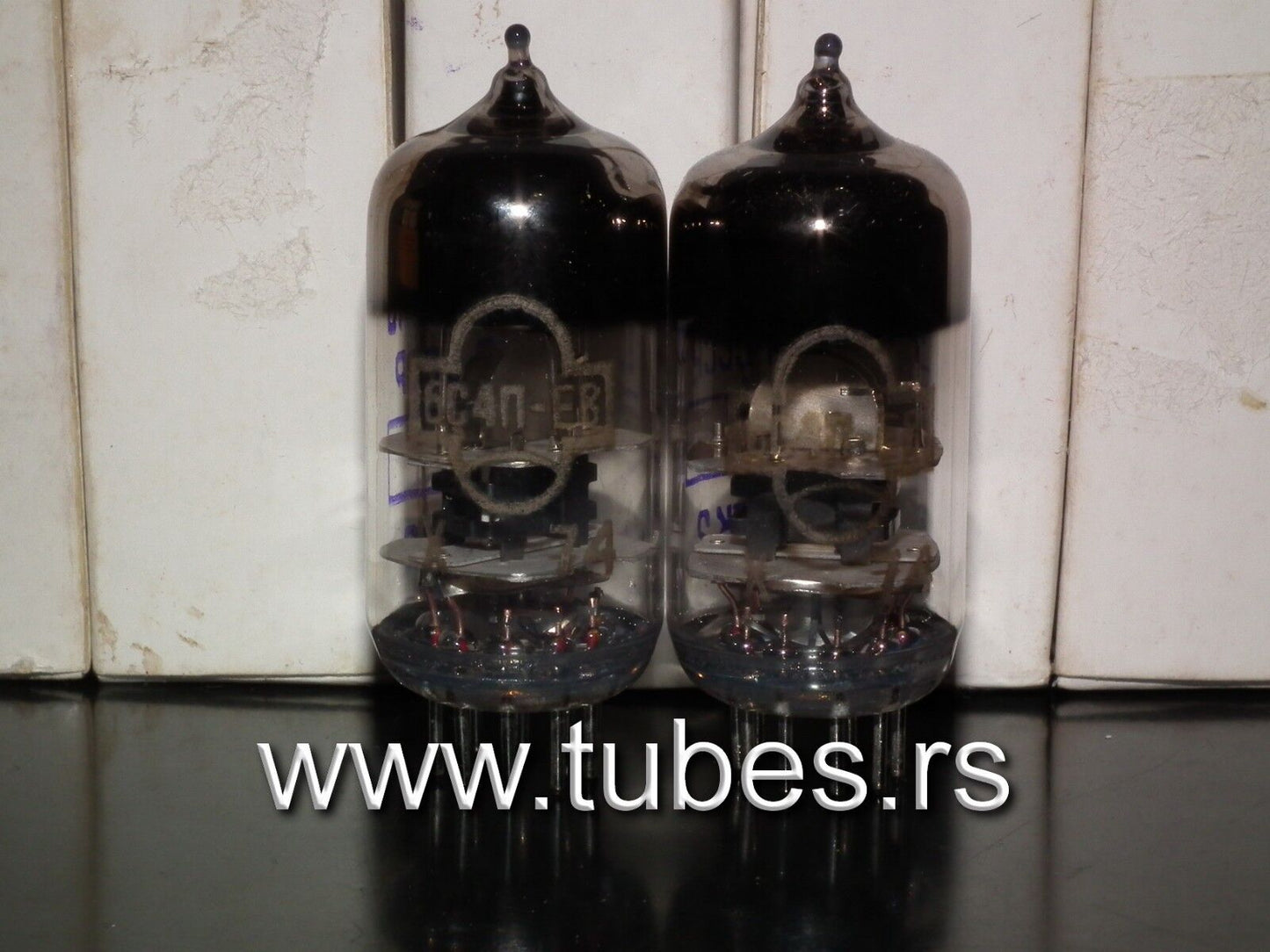 Matched Pair 6S4P-EV 6С4П-ЕВ Reflektor Saratov 1974 EC86 PC86