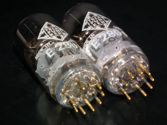 Matched Pair E280F Telefunken 7722 Used, tested NOS. Gold pins
