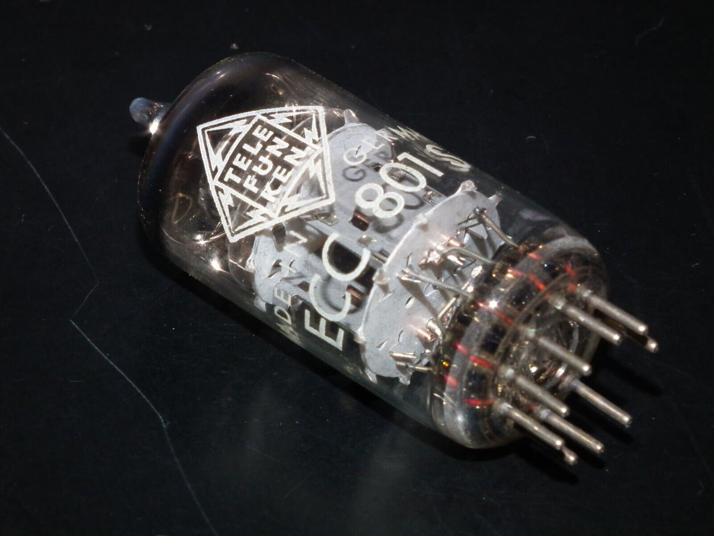 ECC801S Telefunken ECC81 Used Tested 100% Ulm plant, Diamond bottom