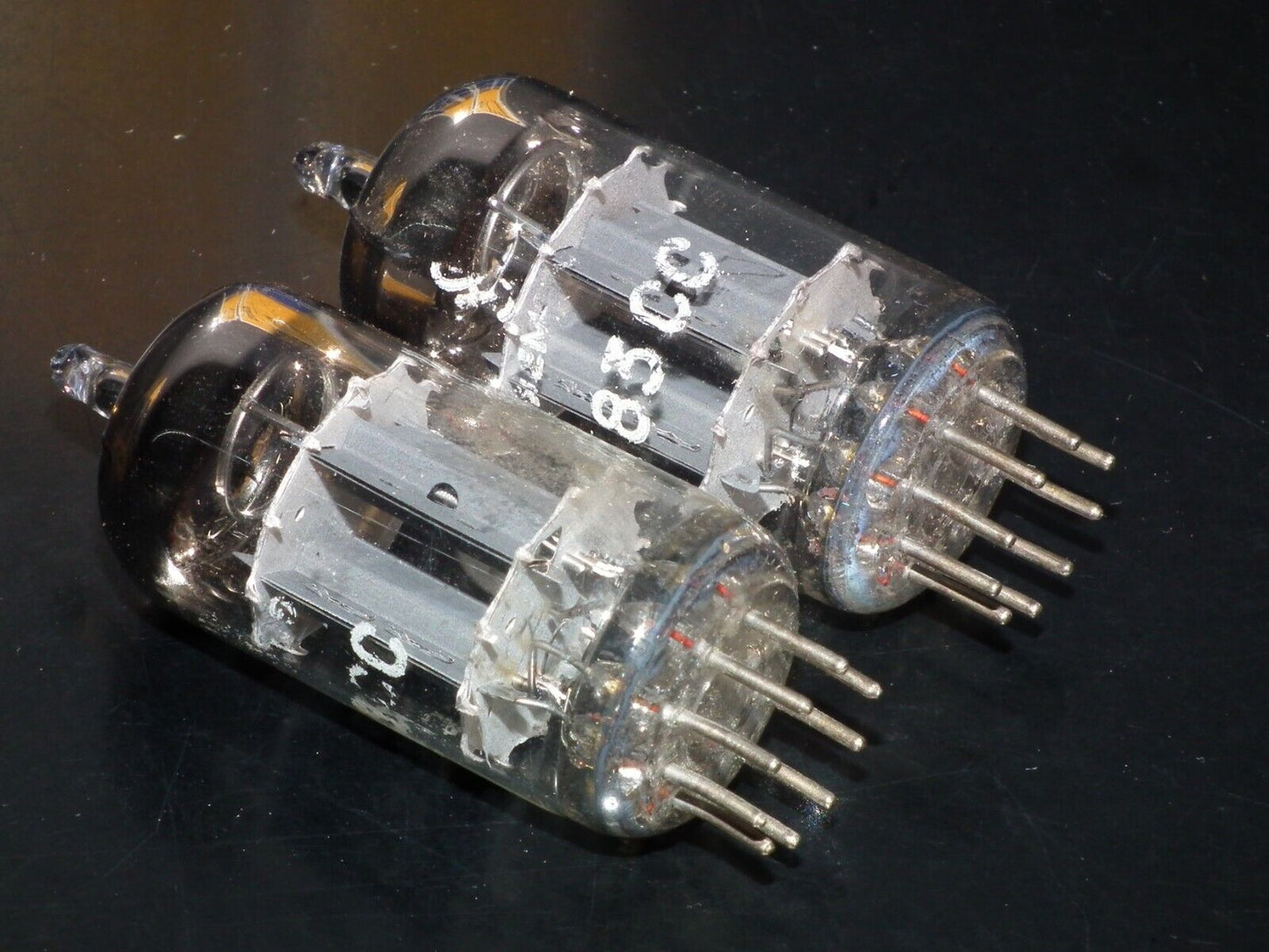 E83CC Siemens & Halske Platinum Matched Pair ECC83 Munich USED tested OK