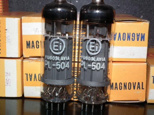 Matched Pair PL504 EI Philips NOS NIB - Yugoslavia from 80s