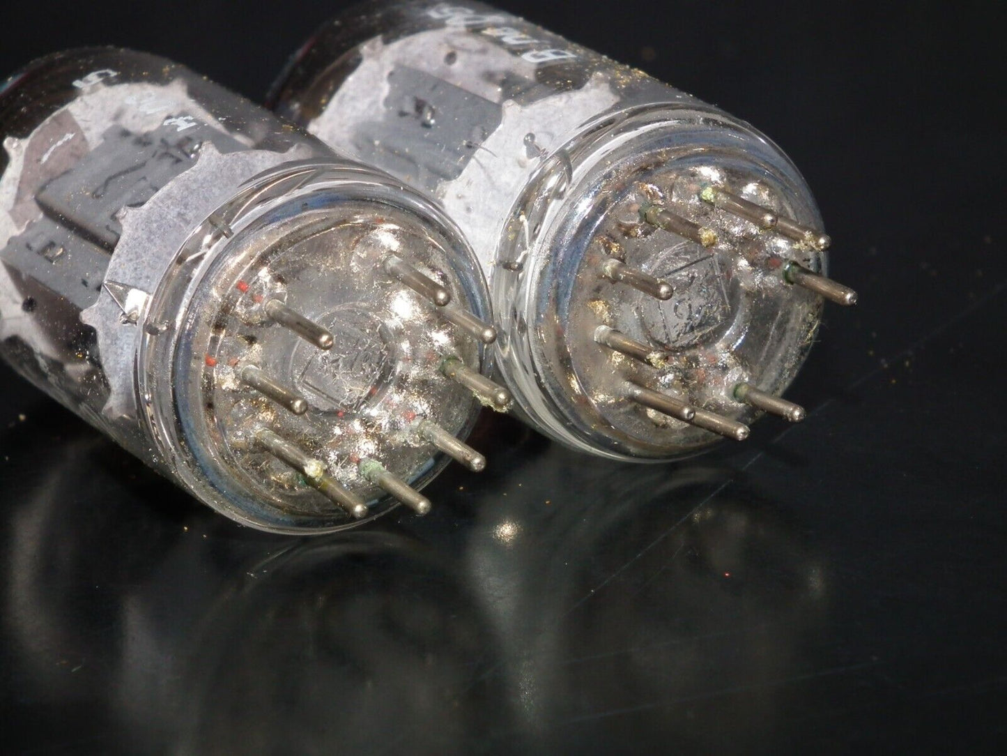 NOS Matched Pair ECC82 Telefunken 12AU7 Diamond Bottom Same Codes West Germany