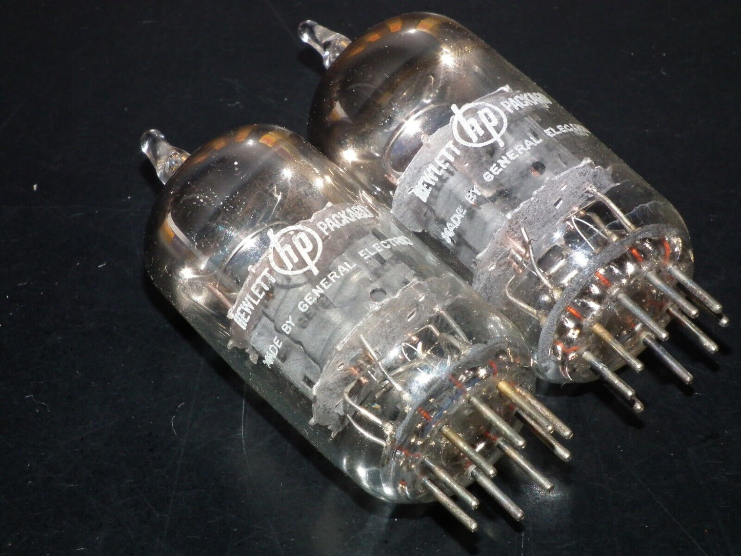 12AT7 GE ECC81 Matched Pair Used Tested 100%, made by General Electric for HP