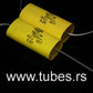 Two NOS vintage capacitors 2uF 250V ISKRA 1985