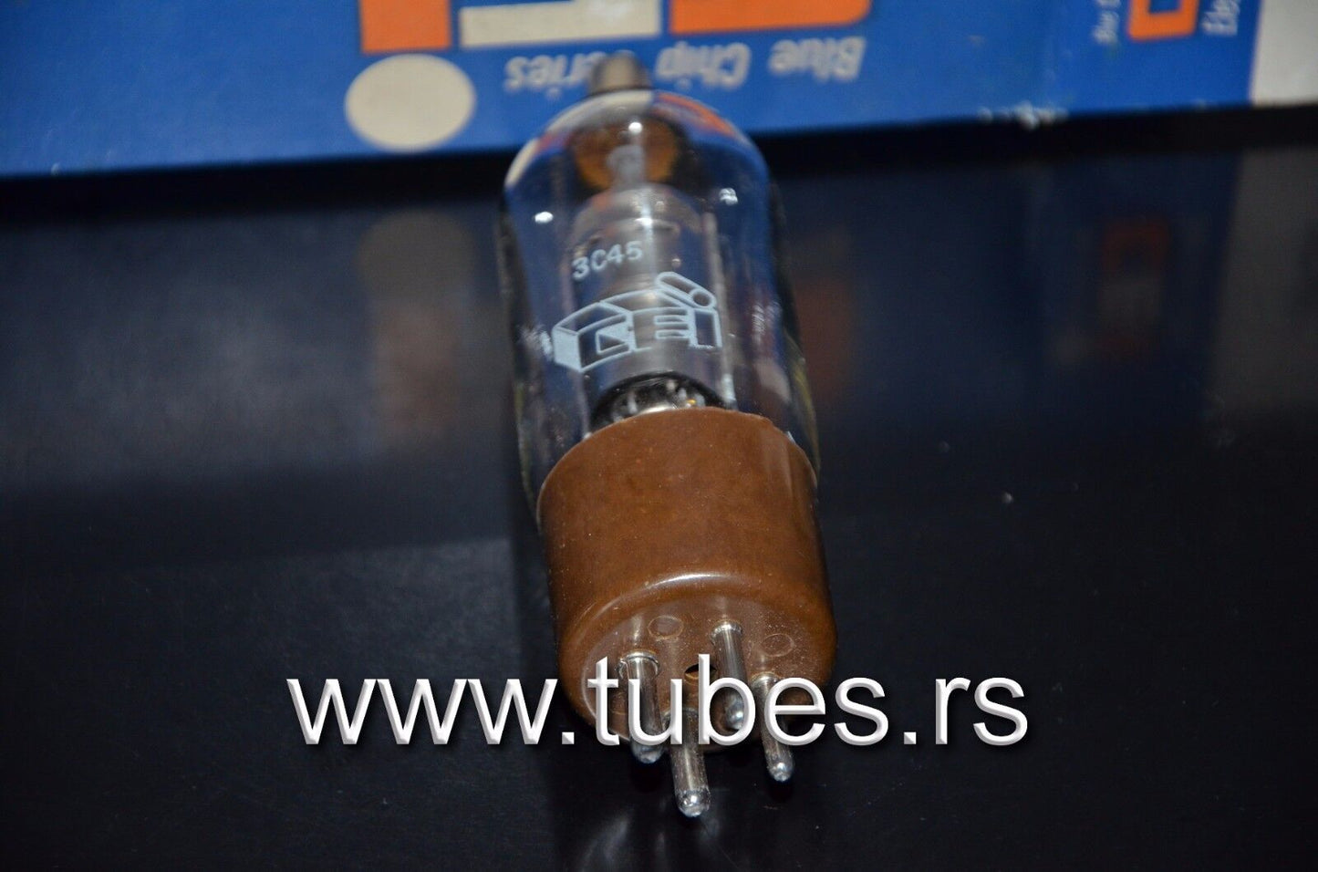 3C45 CEI 6130 NOS Thyratron tube brown base