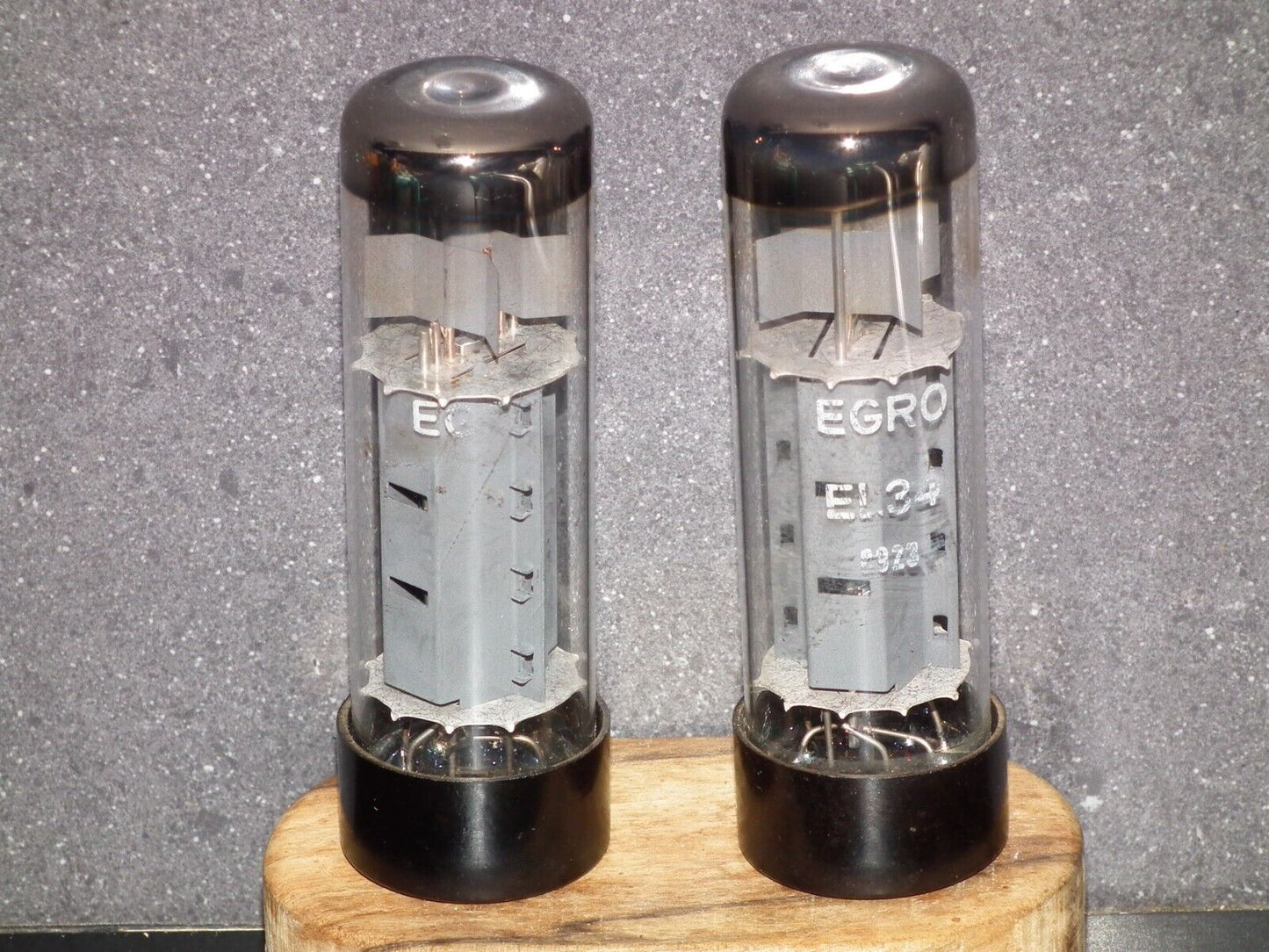 EL34 RFT Rebranded EGRO Platinum Matched Pair Germany 80s Tested NOS 95/100%