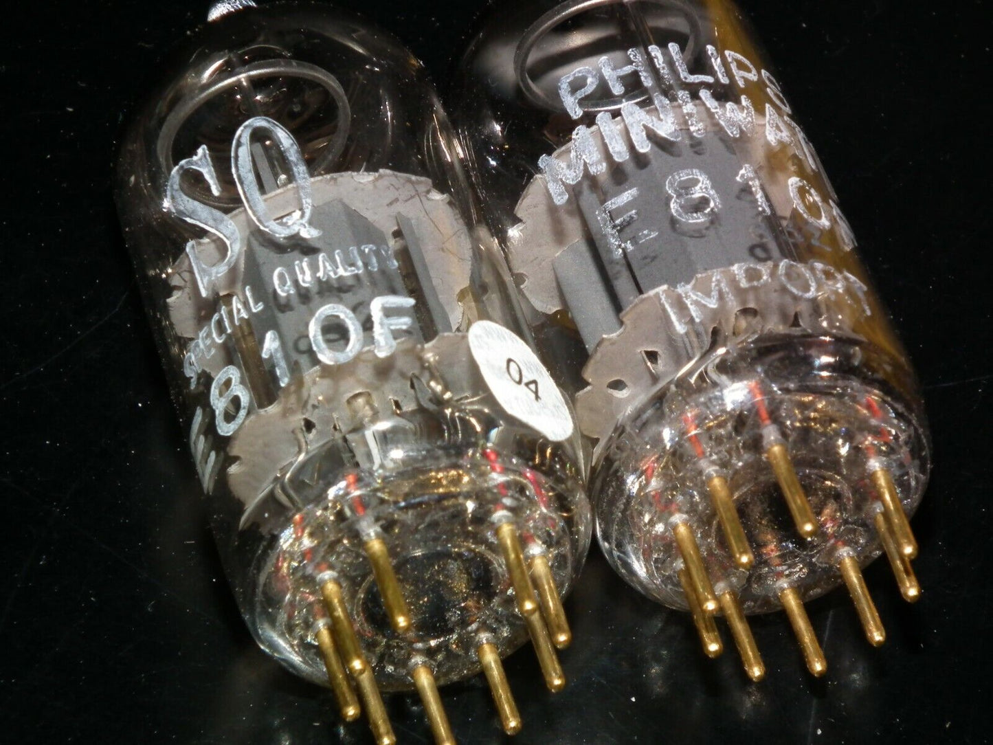 Matched Pair Philips Miniwatt E810F 7788 NOS NIB Gold pin Heerlen 60s Low Noise