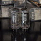 1T4 DF91 Cifte NOS Platinum matched pair rare old inclined square getter version