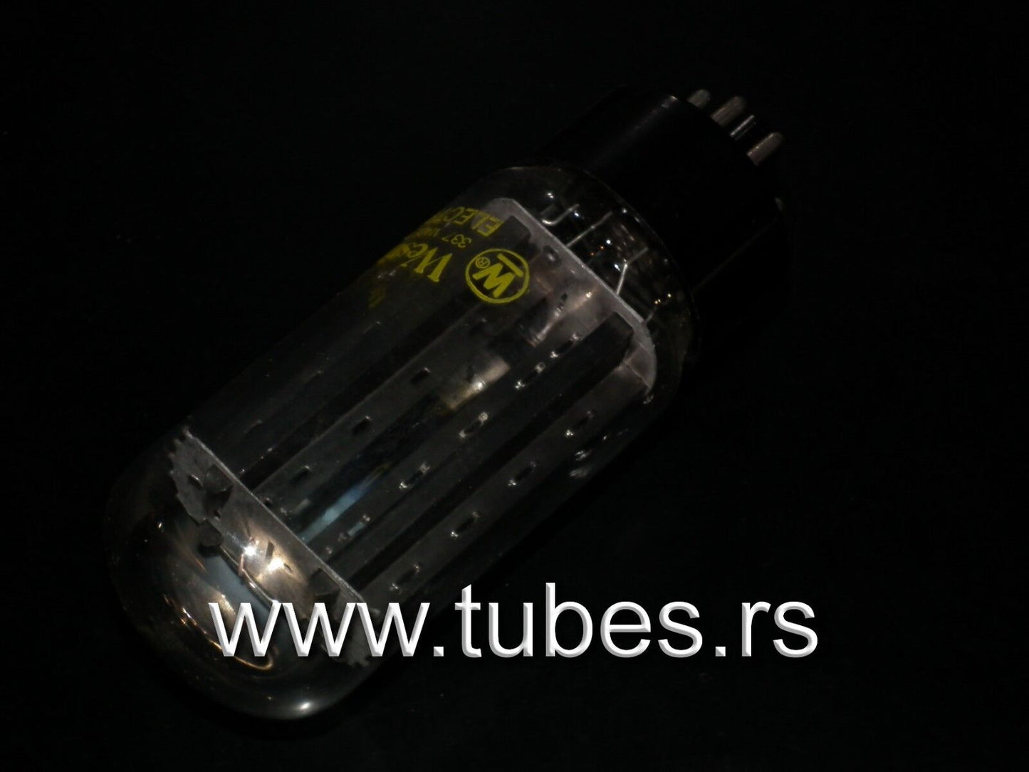 5U4GB Westinghouse VT-244 NOS NIB black plates, carbonized nickel