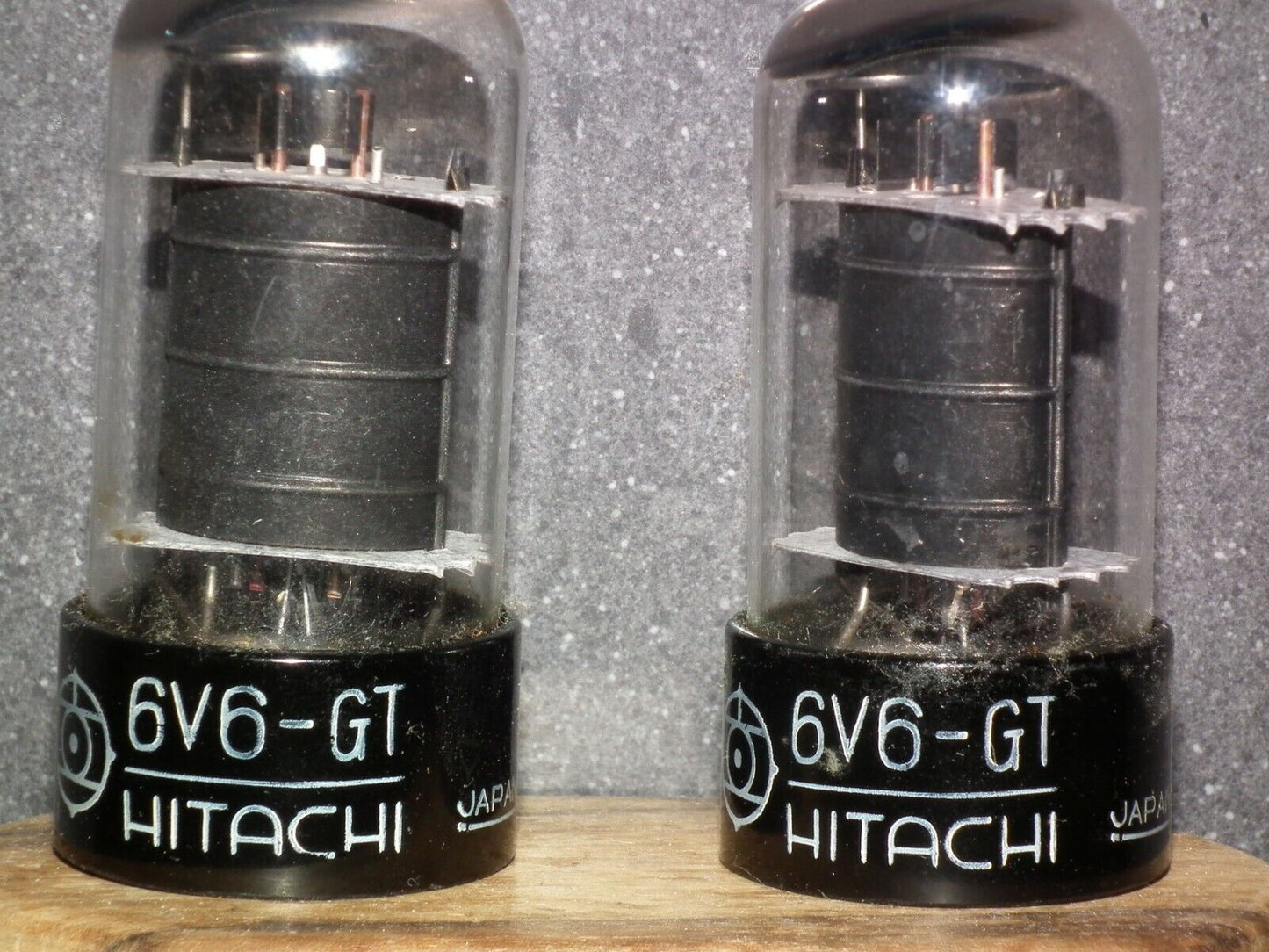 Matched Pair 6V6GT HITACHI Japan USED tested NOS Great Sounding 6V6-GT