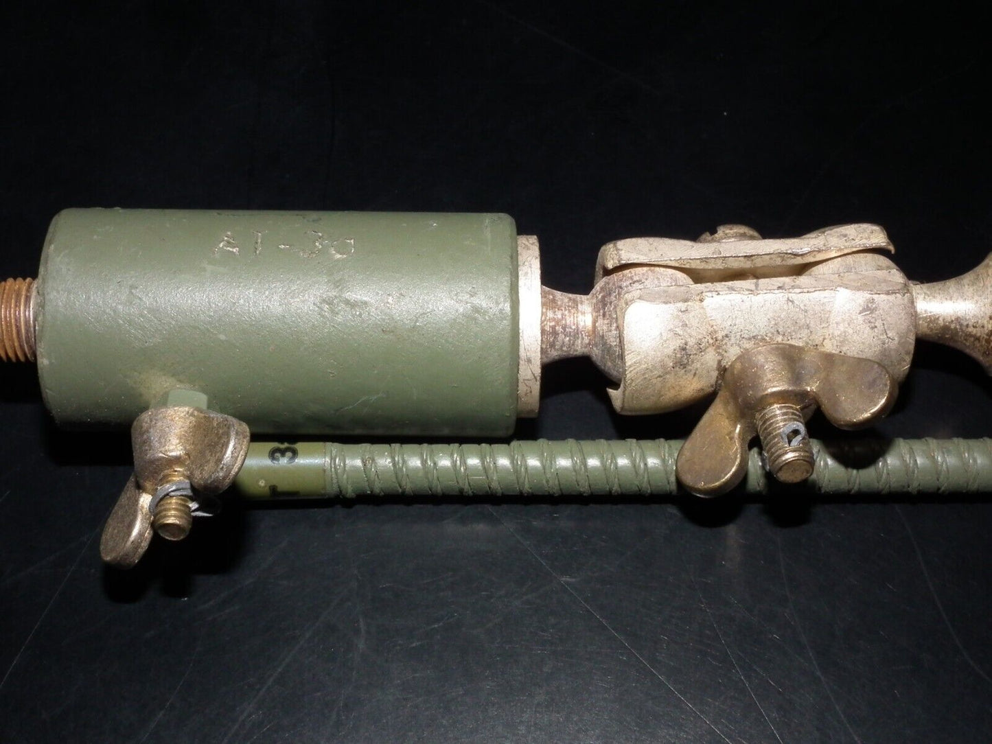 NOS Military Whip Collapsible HF VHF Antenna AT-3a/1 2 elements 2.62ft 0.8m 80cm