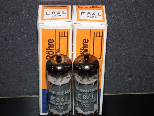 E84L 7320 Siemens Platinum Matched Pair NOS NIB EL84 6BQ5