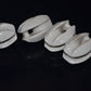 Four (4 pcs) NOS Vintage Ceramic Antenna Insulators for HF SW radio