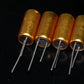 Four vintage NOS electrolytic capacitors 470uF 16V ROE Gold Serie Germany 470mfd