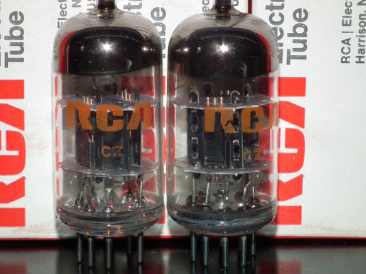 Platinum Matched pair 6BK7B RCA NOS NIB Rare Black Anodes Carbonized Nickel