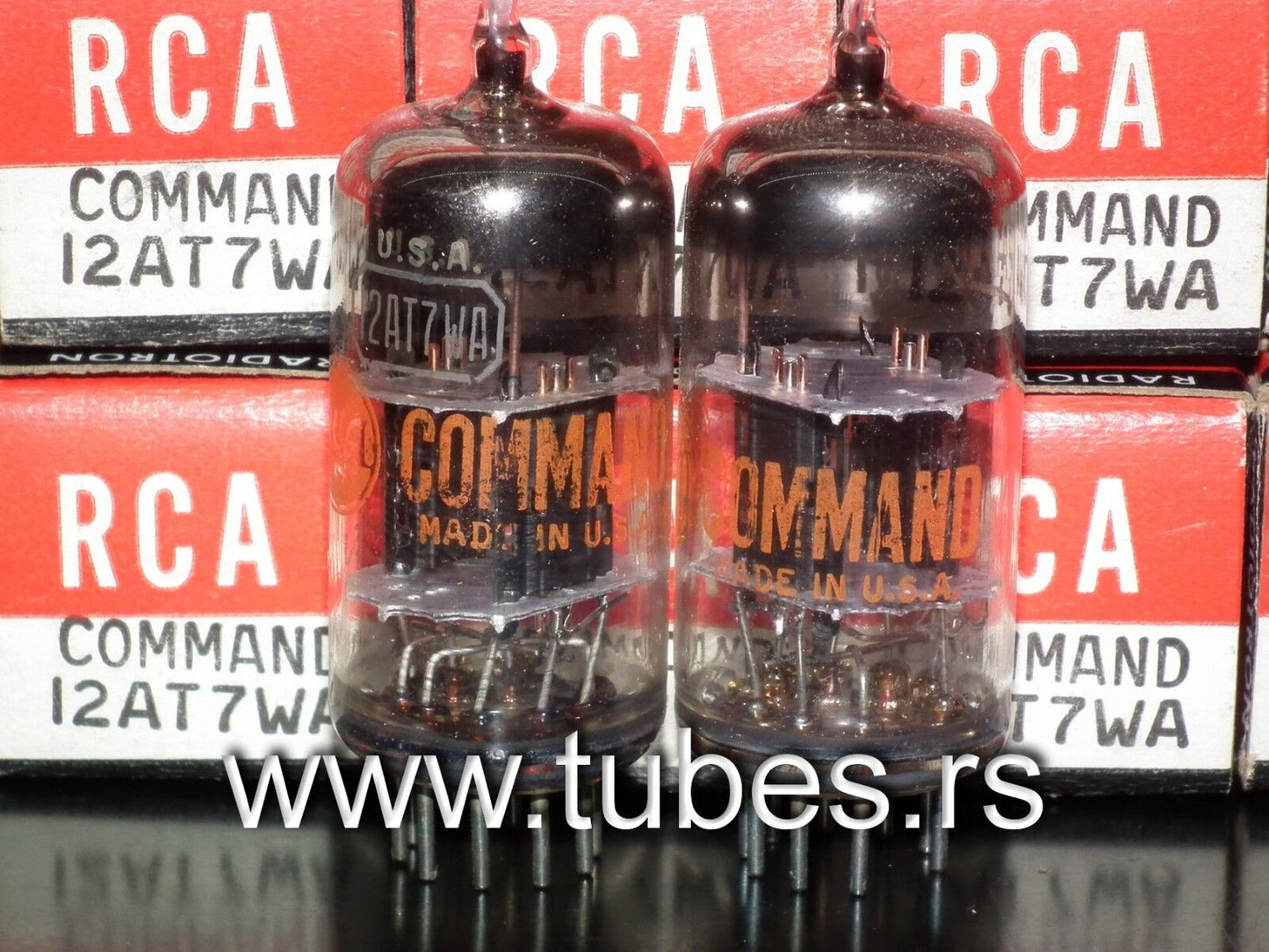 12AT7WA RCA Command Series NOS NIB platinum matched pair