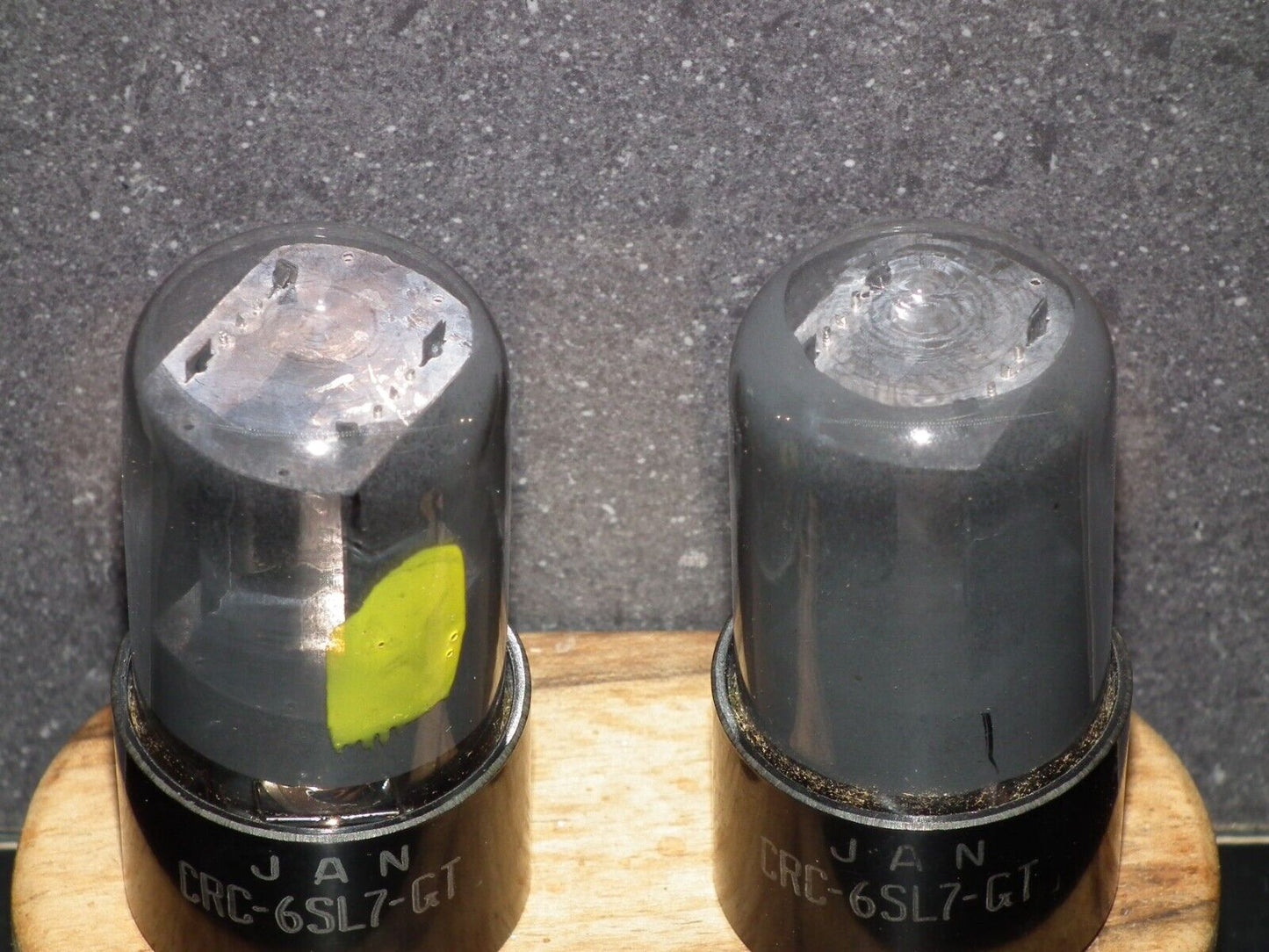 6SL7GT RCA VT-229 JAN NOS Platinum Matched Pair Gray coated, the same dates 1956