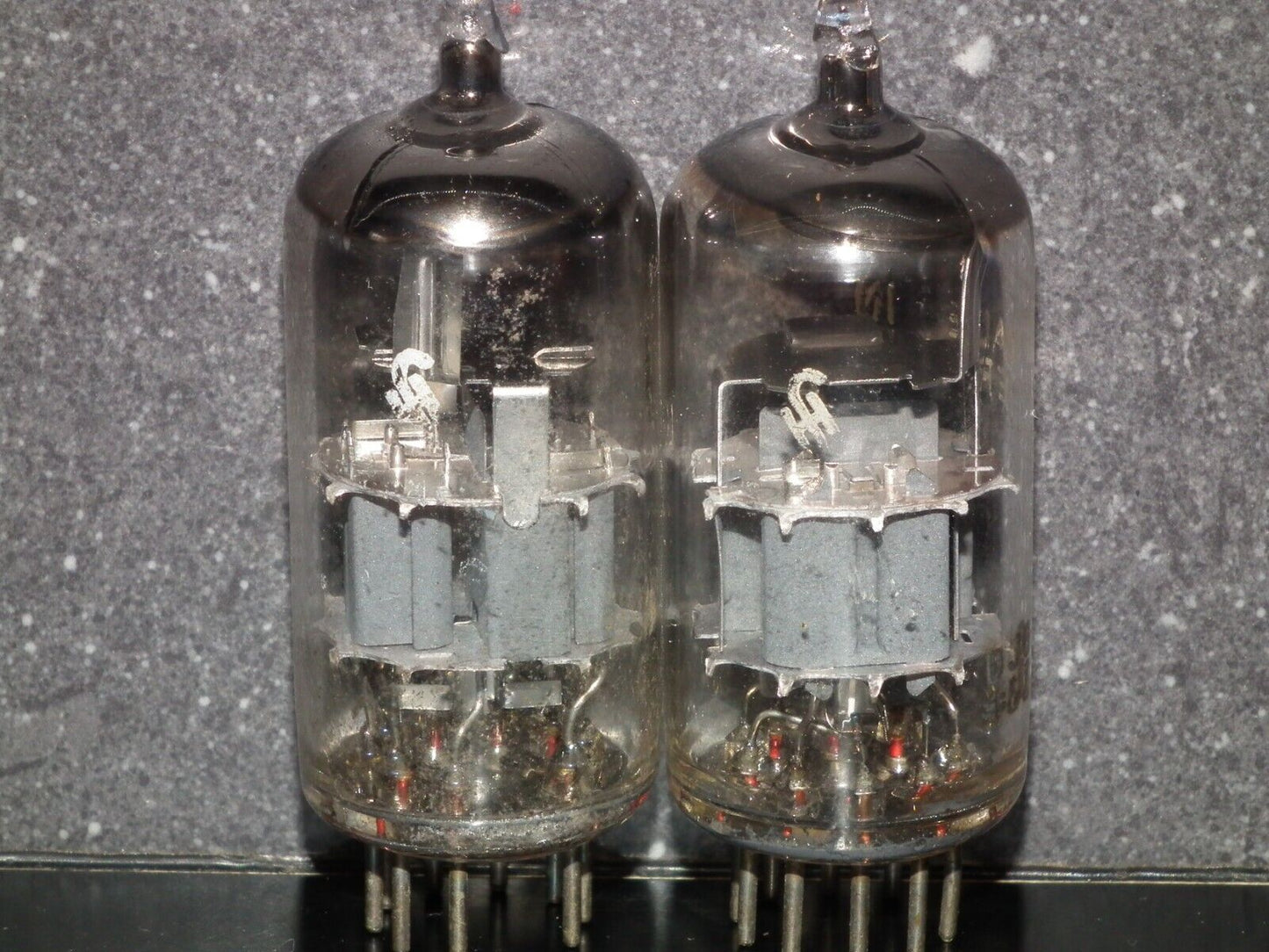 Matched pair PCC88 Siemens 7DJ8 GRAY SHIELD DUAL STAGE GETTER Used tested 90%