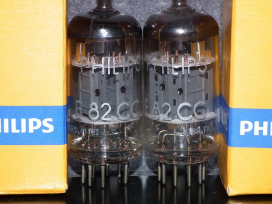 Philips E82CC 5814 Matched pair Long life ECC82 12AU7 Used 90% of NOS values