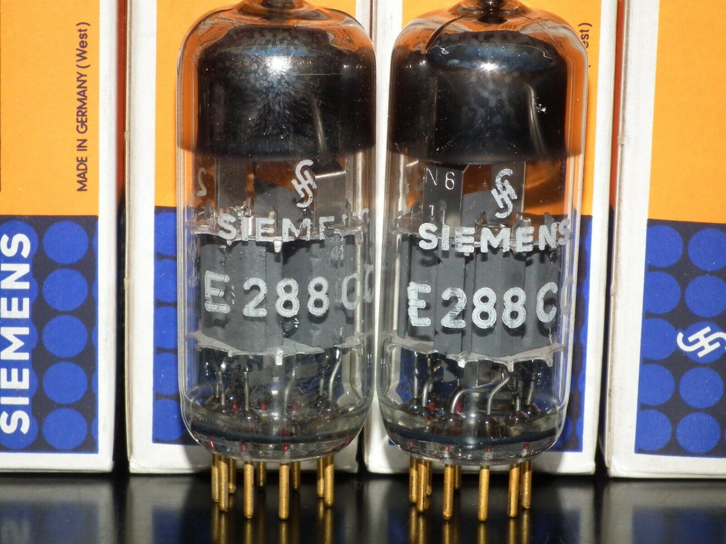 E288CC Siemens 8223 Platinum Matched Pair NOS NIB Munich Tube Plant
