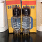 Philips E80CC 6085 Matched pair (Rare FOIL D Getter, PINCHED WAIST!) NOS NIB